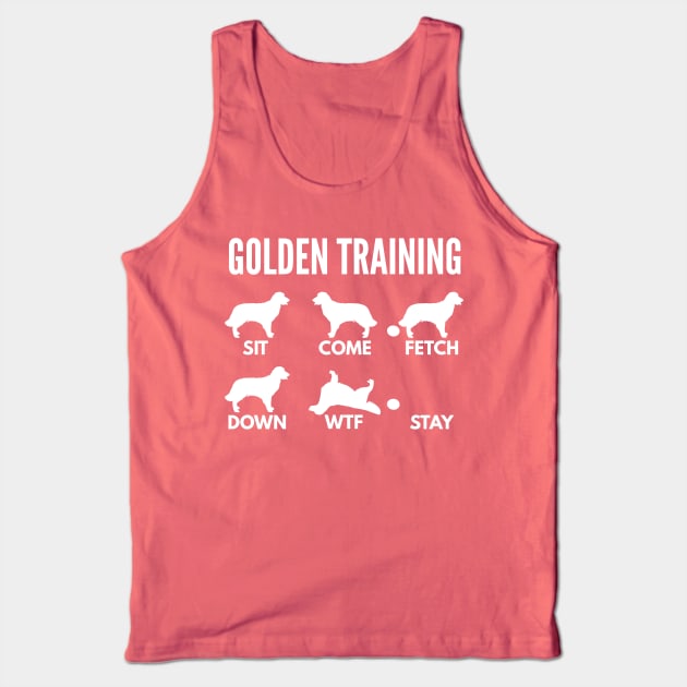 Golden Training Golden Retriever Dog Tricks Tank Top by DoggyStyles